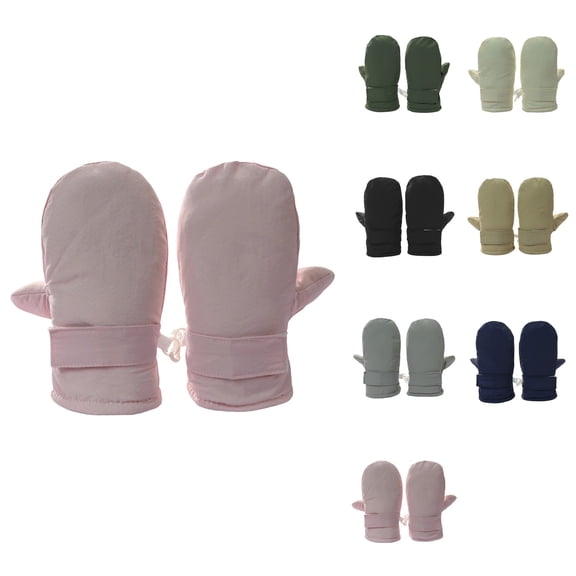 Kids Winter Warm Lined Thermal Insulated Mittens, Windproof Snowboard Cycling Gloves for Cold Weather Outdoor Activities