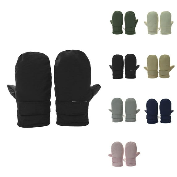 Kids Winter Warm Lined Thermal Insulated Mittens, Windproof Fleece Snowboard Cycling Gloves for Cold Weather Outdoor Activities