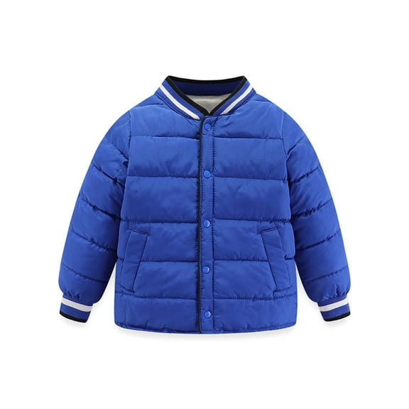 Kids Winter Warm Snow Clothes Outwear Children Clothing Children's Cotton-padded Clothes Baby Down Cotton-padded Clothes Kids Toddler Thick Zipper Coat Outwear Clothes