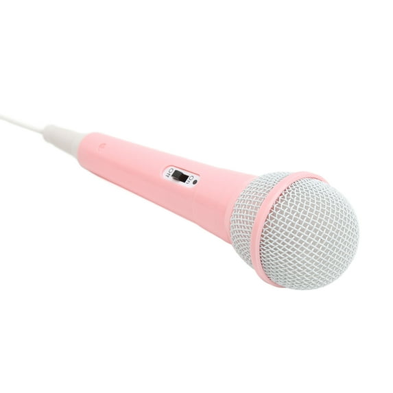 Kids Wired Microphone, 3.5mm Plug Small Plastic Child Singing Mic For Karaoke For Musical Instrument Pink,Blue