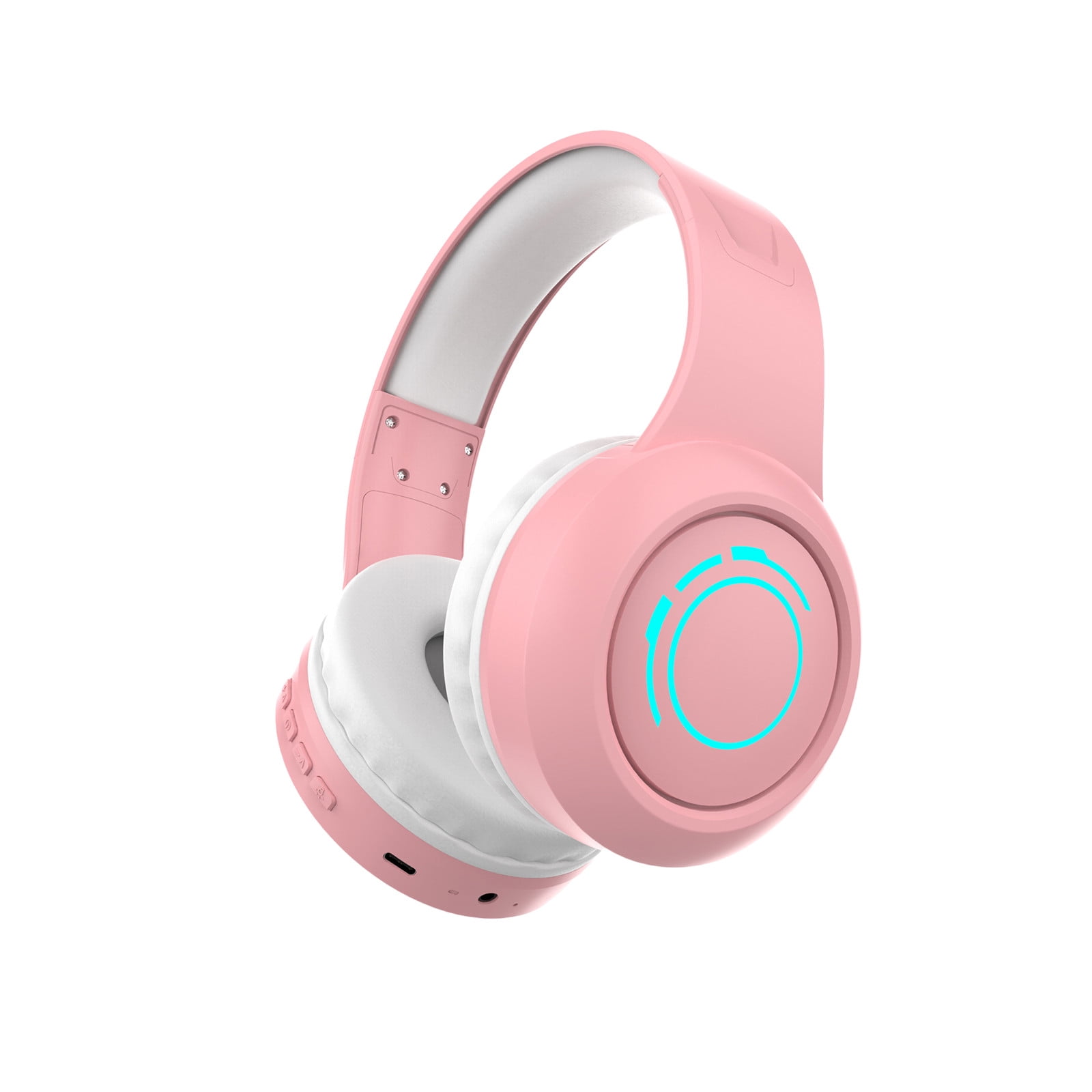 Kids Wireless Active Noise Cancelling Headphones, Bluetooth 5.4, 40H Playtime, Volume Limited 75/85/94dB, Type-C Fast Charging, Mic, Foldable for School/Travel/Airplane,Pink