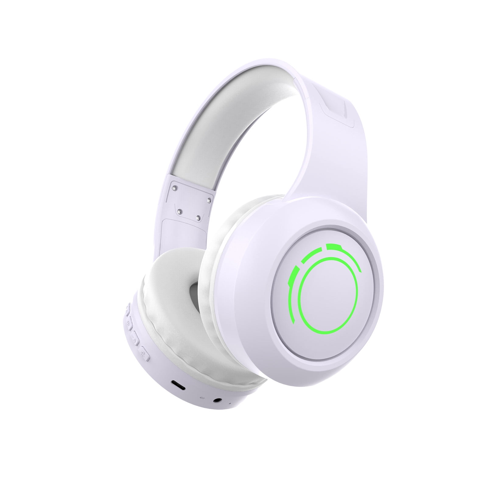 Kids Wireless Active Noise Cancelling Headphones, Bluetooth 5.4, 40H Playtime, Volume Limited 75/85/94dB, Type-C Fast Charging, Mic, Foldable for School/Travel/Airplane,White