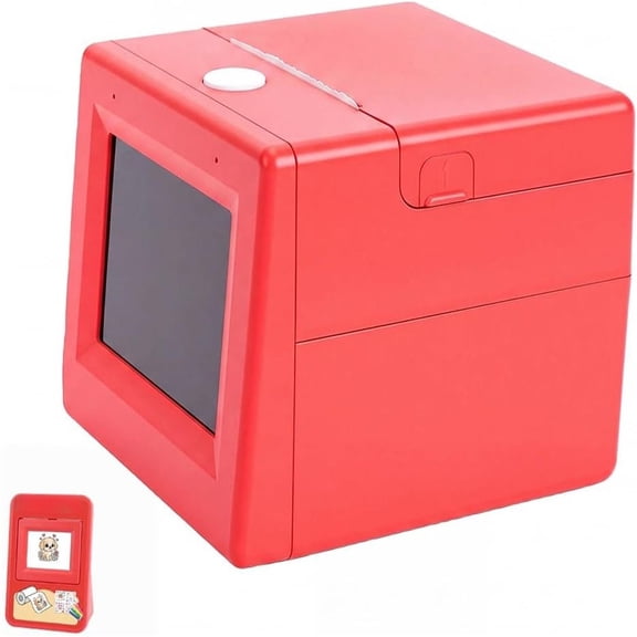 Kids Wireless Bluetooth Sticker Printer, inkless thermal printing, lightweight portable design, DIY craft label maker for student education birthday practical gift