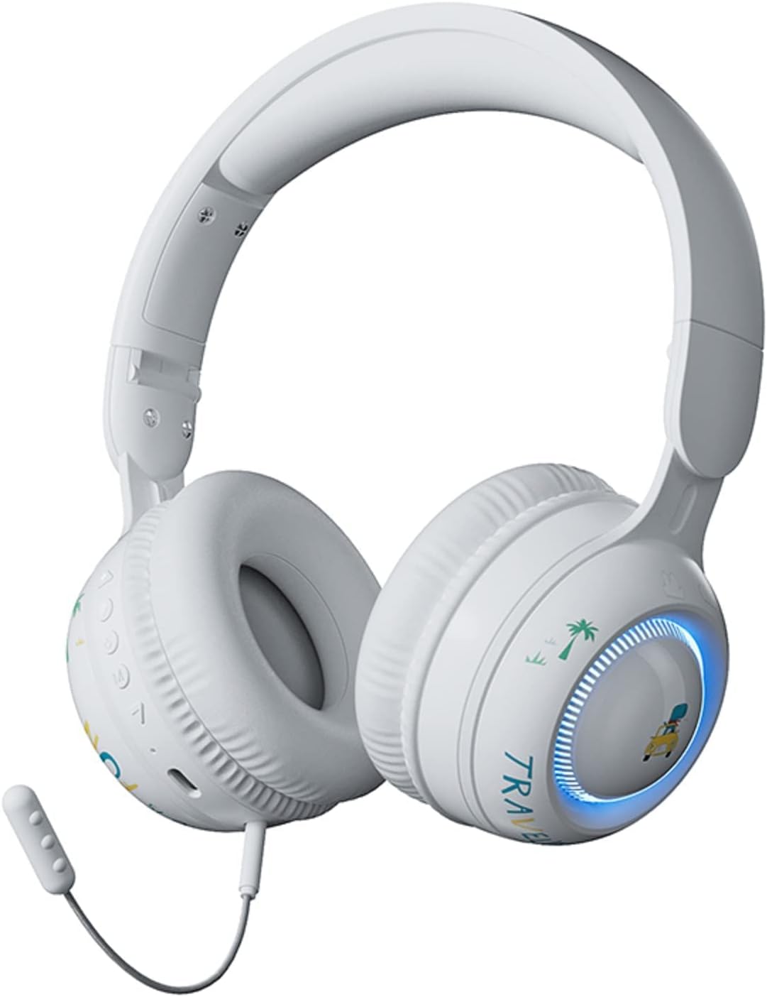 Kids Wireless Headphones with Microphone for School Boy Girls Noise