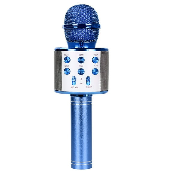 Kids Wireless Karaoke Microphone, Portable Handheld Karaoke Microphone Speaker Player Recorder,