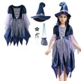 thumbnail image 1 of Kids Witch Tutu Mesh Dress Halloween Halloween for Girls 7-8 Years Kids Girls Dress, 1 of 9