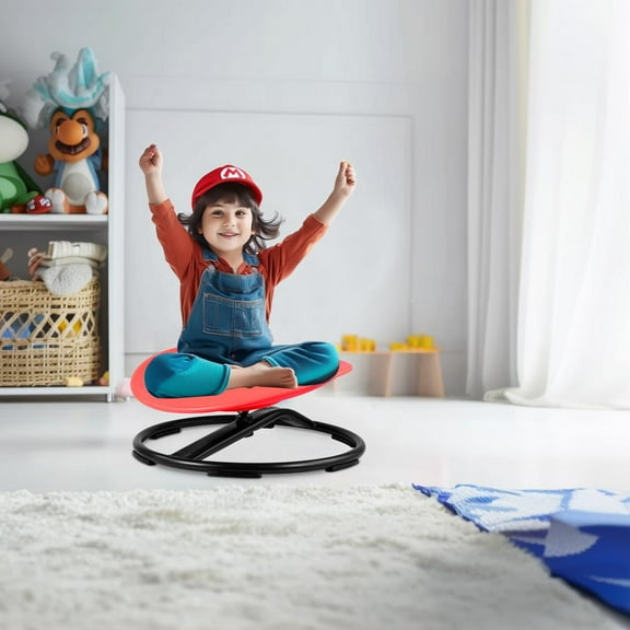 Kids Wobble Spin Chair - Sensory Balance Training Tool for Kindergarten, Fun Physical Activity Seat to Boost Coordination & Focus