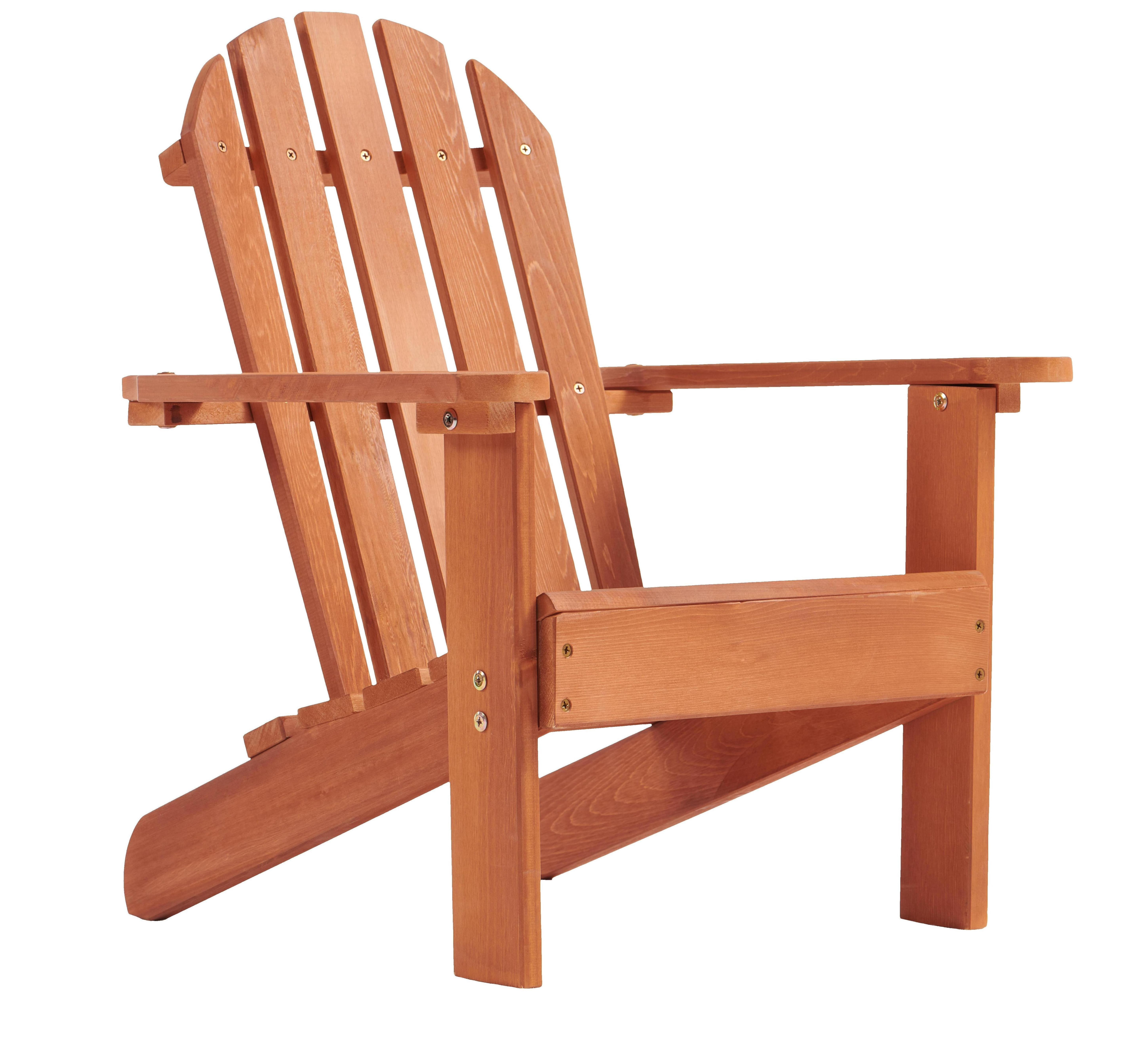 Kids Wooden Adirondack Chair for Indoor & Outdoor, Natural Cedar Patio Lounge