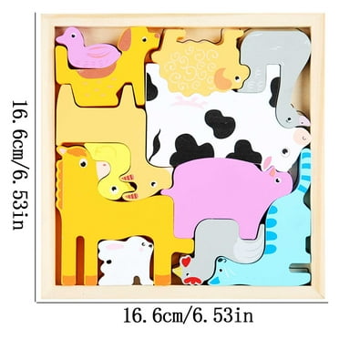 Kids Wooden Puzzles,Vehicles Animals Numbers Dinosaur Fruit Sorting & Stacking Toys Wooden Blocks and Puzzles for 3 4 5 Years Old Boys & Girls Birthday Holiday Montessori Gifts Toys for Toddlers
