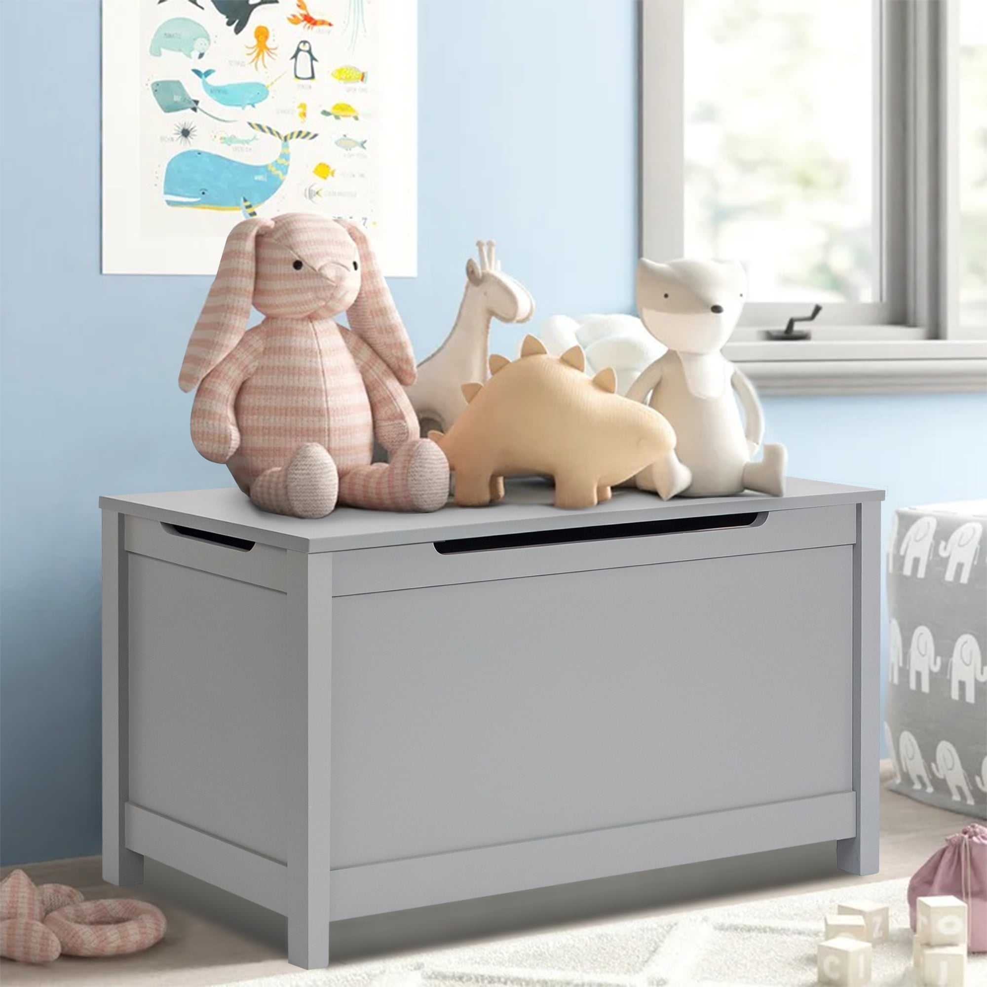 Kids toy 2024 storage bench
