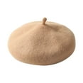 thumbnail image 1 of Kids Wool Beret Hat for Autumn Winter Season Soft Warm Solid Pumpkin Cap with Comfortable Stretch Fit for Girls and Boys, 1 of 3