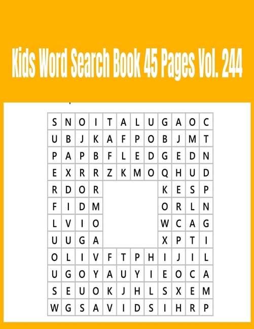 Kids Word Search Book 45 Pages Vol. 244 (Paperback)