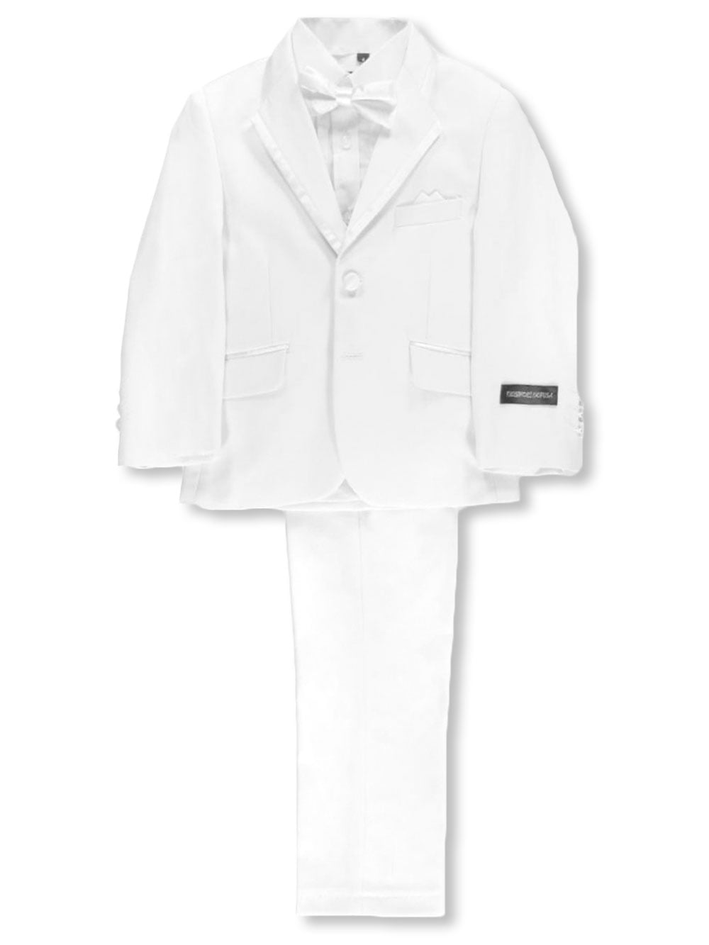 Kids World Big Boys' 5Piece Suit (Sizes 8 20) white, 10 (Big Boys
