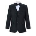 thumbnail image 1 of Kids World Big Boys' “Best-Dressed” 5-Piece Tuxedo Suit Color: black Size: 14, 1 of 3