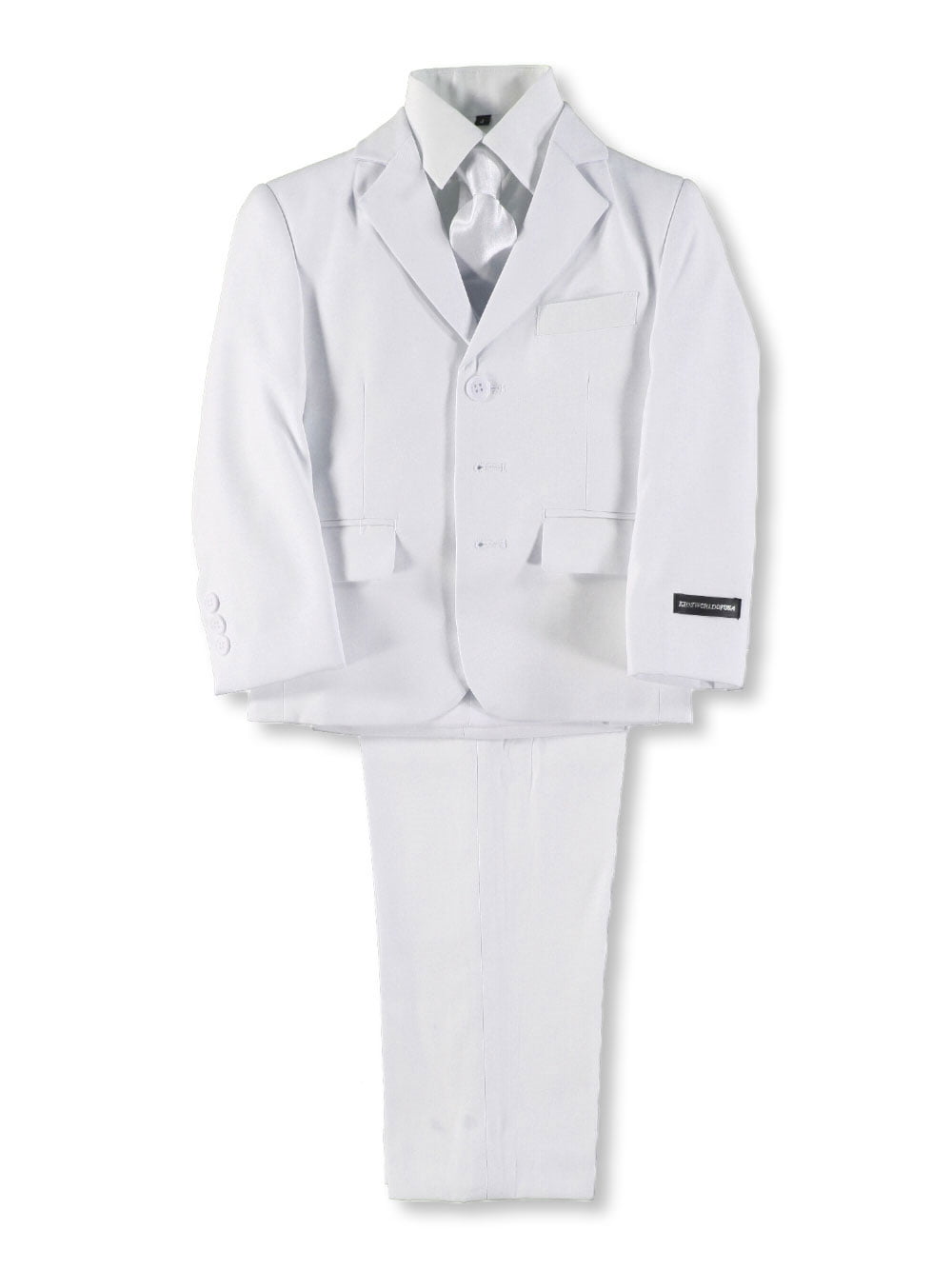 Kids World Big Boys' "Floe" 5Piece Suit (Sizes 8 20) white, 18