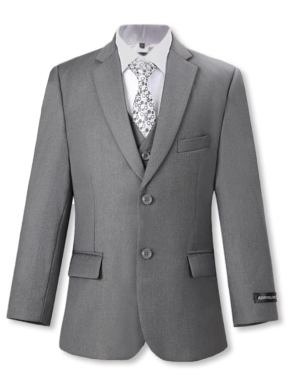 Big Boys' “In Charge” 5-Piece Suit Color: gray Size: 20