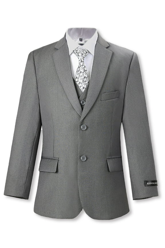 Big Boys' “In Charge” 5-Piece Suit Color: gray Size: 20