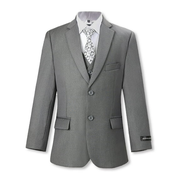 Kids World Big Boys' "In Charge" 5-Piece Suit - gray, 5 (Little Boys)
