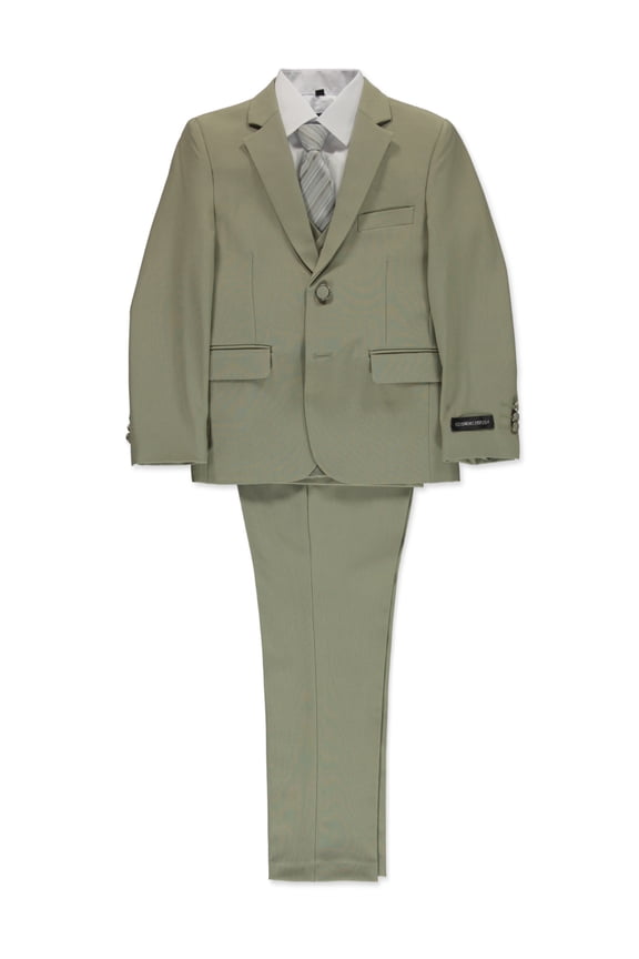 Big Boys' Timeless 5-Piece Suit Color: sage green Size: 8
