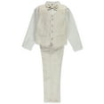 thumbnail image 1 of Kids World Boys' 4-Piece Striped Linen Suit Color: natural Size: 4, 1 of 1