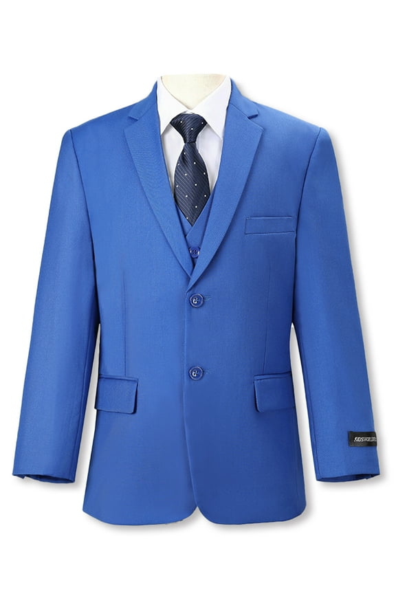 Boys’ 5-Piece Suit Color: royal blue Size: 2t