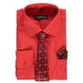 thumbnail image 1 of Kids World Boys’ Dress Shirt & Tie (Patterns May Vary) Color: red Size: 12, 1 of 1