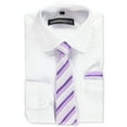 thumbnail image 1 of Kids World Boys’ Dress Shirt & Tie (Patterns May Vary) Color: white Size: 14, 1 of 1