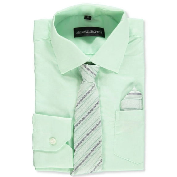 Kids World Boys' Dress Shirt with Accessories (Little Boys)