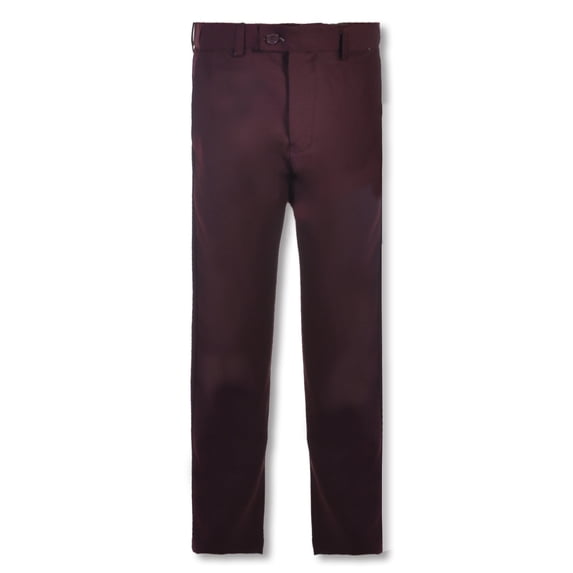 Kids World Boys' Expandable Waist Dress Pants Color: burgundy Size: 12