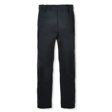 Kids World Boys' Expandable Waist Dress Pants Color: charcoal gray Size: 14