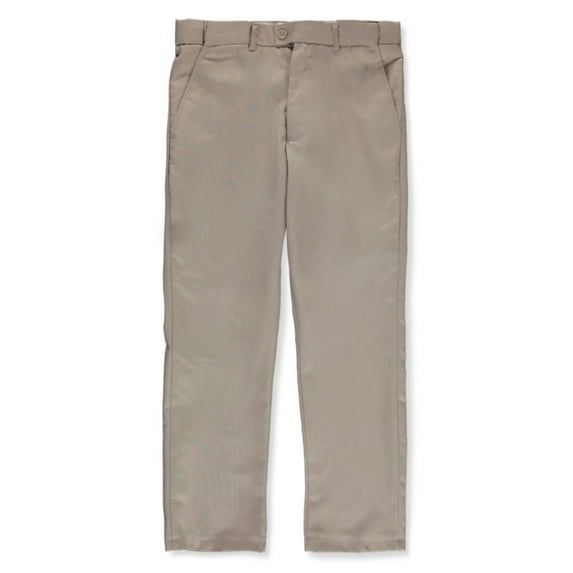 Kids World Boys' Expandable Waist Dress Pants - tan, 8 (Big Boys)
