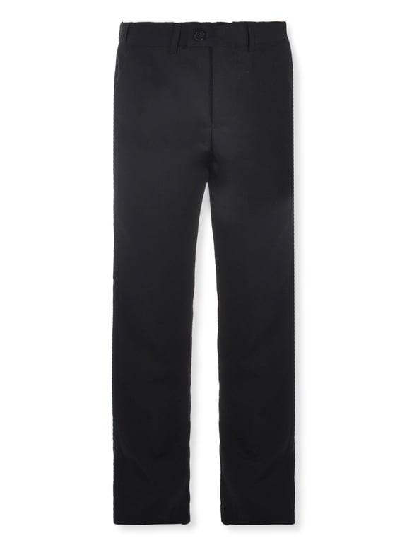 Boys' Expandable Waist Dress Pants Color: black Size: 14