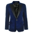 thumbnail image 1 of Kids World Boys' Velvet Blazer Color: royal blue Size: 5, 1 of 4