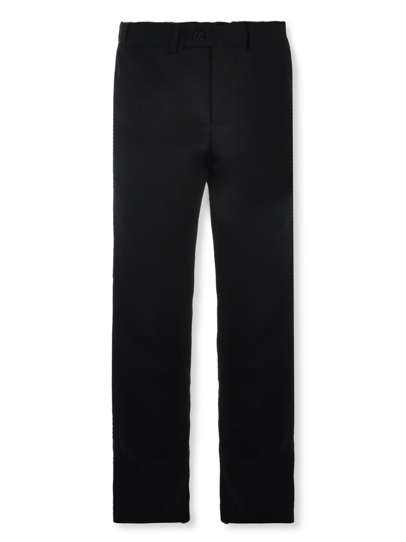 Kids World Boys' Expandable Waist Dress Pants Color: black Size