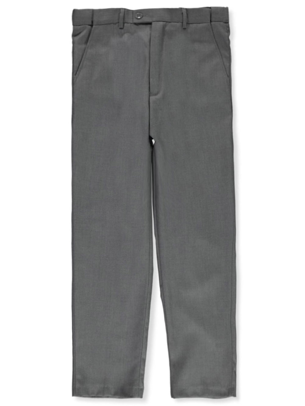Kids World Husky Boys Woven Dress Pants Charcoal Gray Size 18 Big Boys Husky Walmart