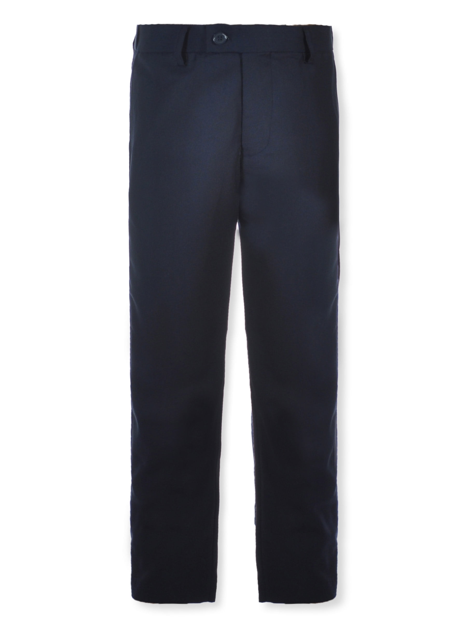 boys navy blue dress pants Kids World Husky Boys' Dress Pants