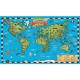 thumbnail image 1 of Kids World Map Intractve Wall Chart with Free App, 1 of 1