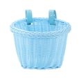 thumbnail image 1 of Kids Woven Bicycle Front Basket, Adjustable Strap Handlebar Basket for Toddler Bikes, Colour as Pictured, 1 of 8