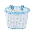 thumbnail image 1 of Kids Woven Bicycle Front Basket, Adjustable Strap Handlebar Basket for Toddler Bikes, Colour as Pictured, 1 of 8
