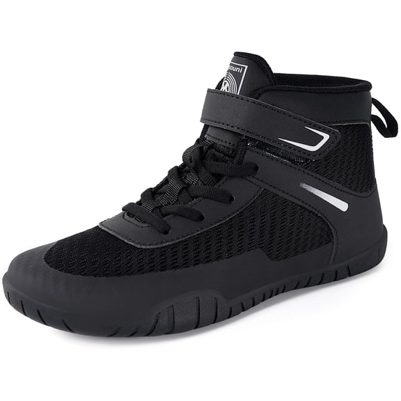 Kids Wrestling Shoes Boys Girls Youth Boxing Shoes Fitness Sneakers | Youth Wrestling Shoes,Wide Toe Box,Zero Drop,Lace-Up Design,for Beginner Wrestlers, Suitable for Wrestling & Boxing Training