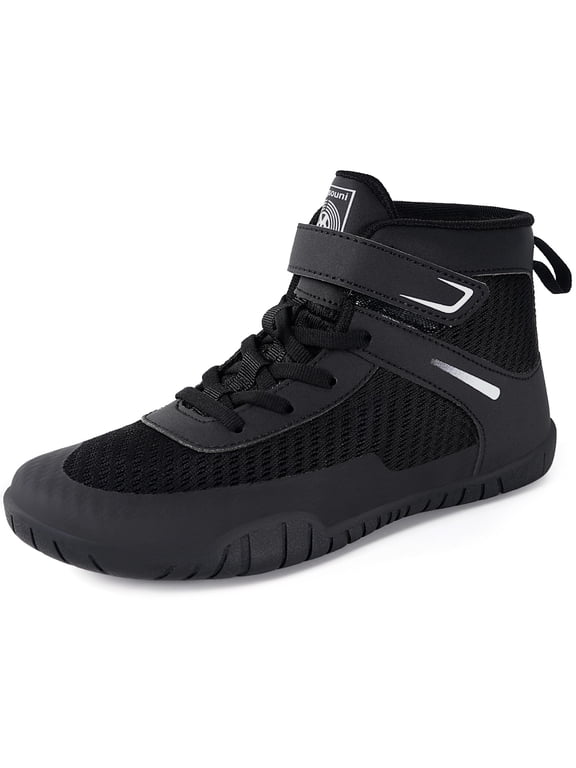 Kids Wrestling Shoes Boys Girls Youth Boxing Shoes Fitness Sneakers | Youth Wrestling Shoes,Wide Toe Box,Zero Drop,Lace-Up Design,for Beginner Wrestlers, Suitable for Wrestling & Boxing Training
