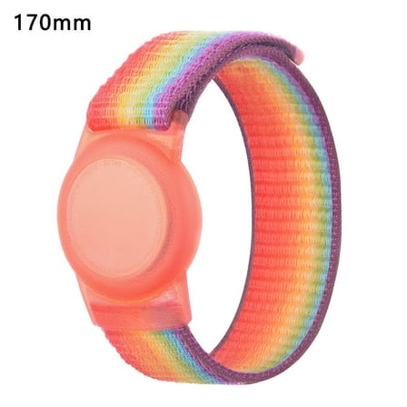 Kids Wristband Compatible with Apple AirTag, Protective Case for Air Tag GPS Tracker Holder with Nylon Bracelet, Adjustable Anti Lost Watch Band for Toddler Child Elder