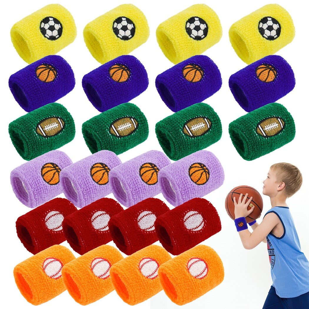 Multi-Color Training Wristbands 6-Pack