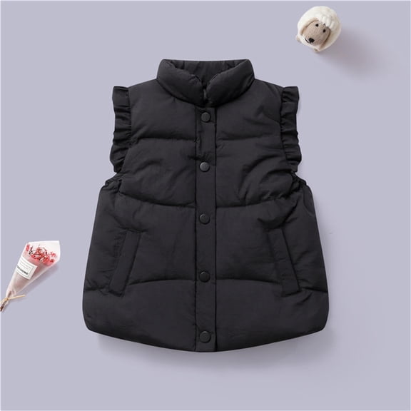 Kids Years Girls Puffy Vest Years Lightweight Sleeveless Outerwear Vests Years Winter Vest Girls Winter Clothes 5-6 Years