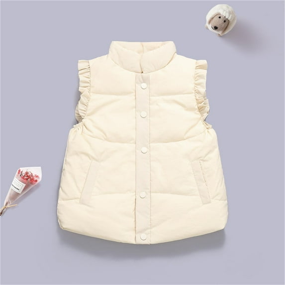 Kids Years Puffer Vest Girls Years Sleeveless Jacket Lightweight Outerwear Vests Years Winter Vest Kids Clothing 5-6 Years