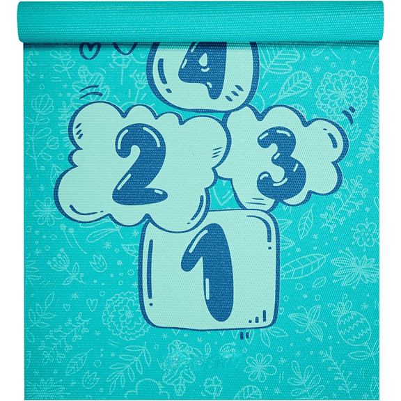 Kids Yoga Mat Exercise Mat, Yoga for Kids with Fun Prints - Playtime for Babies, Active & Calm Toddlers and Young Children (60" L x 24" W x 3mm Thick) Hopscotch