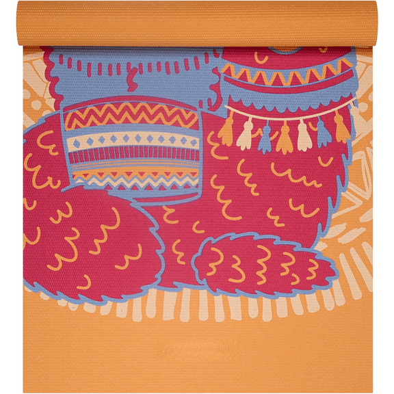 Kids Yoga Mat Exercise Mat, Yoga for Kids with Fun Prints - Playtime for Babies, Active & Calm Toddlers and Young Children (60" L x 24" W x 3mm Thick) Llama Friends