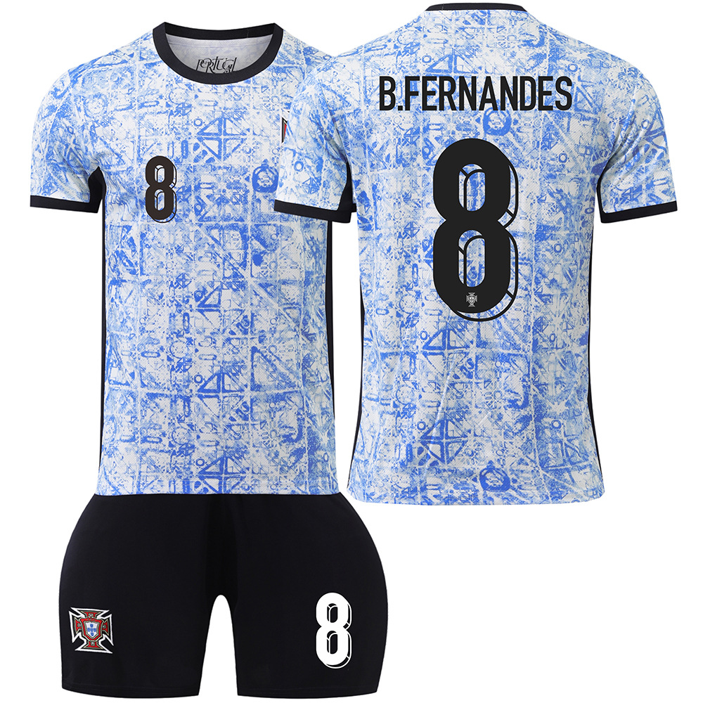 Kids Youth Adult B.Fernandes_8 Portugal Away Jersey Euro 2024 Fan