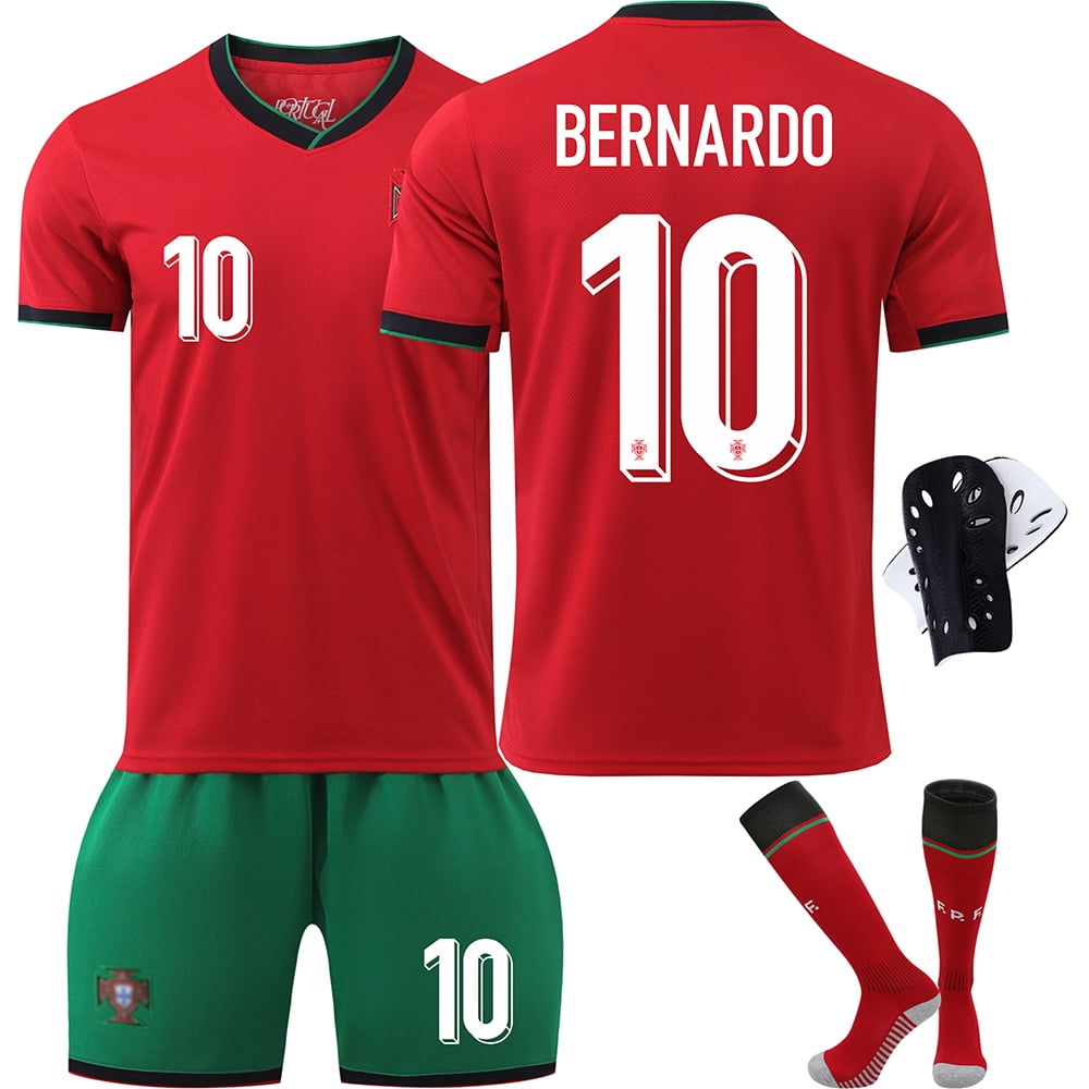 Kids Youth Adult Bernardo_10 Portugal Jersey Euro 20242025 Fan Soccer
