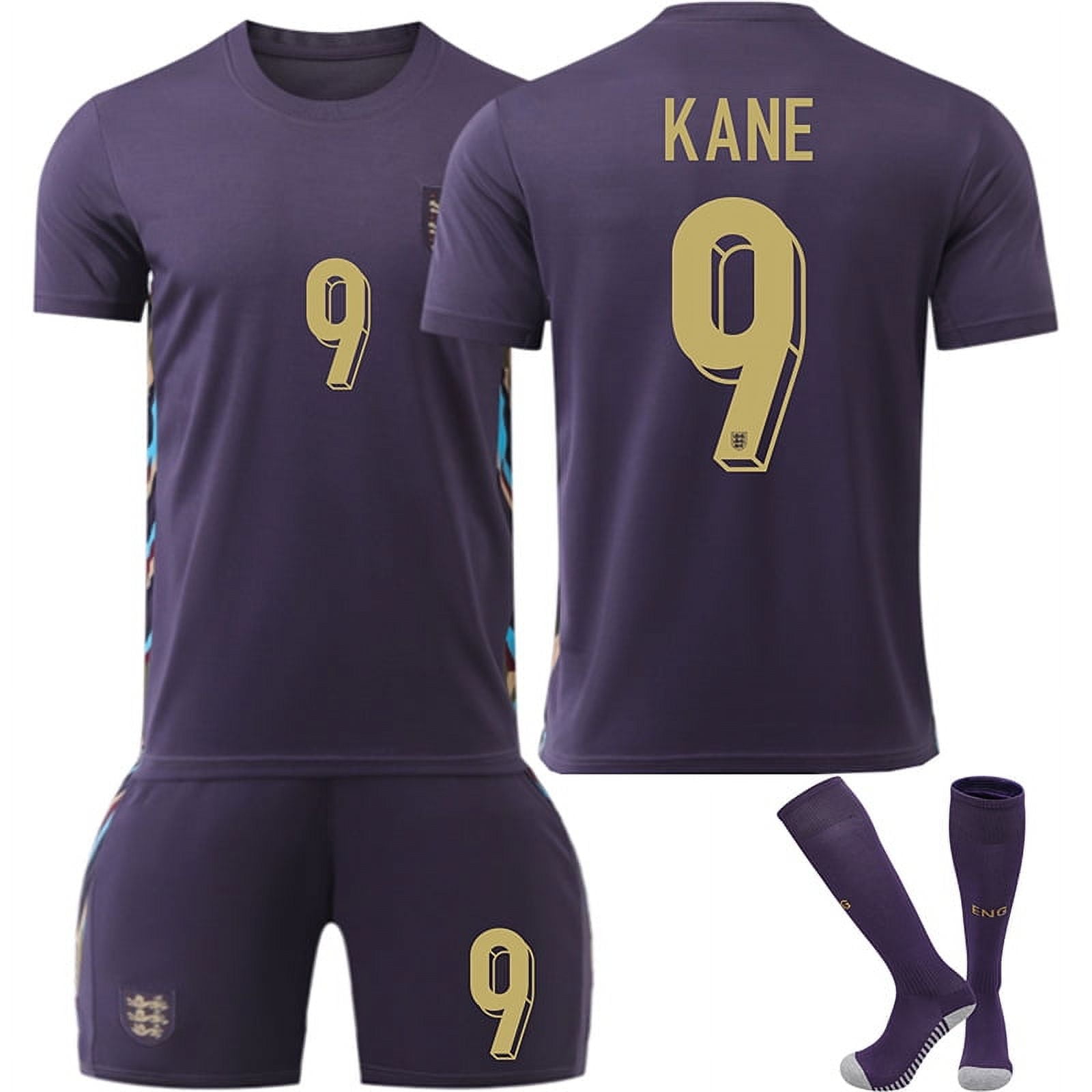 Kids Youth Adult Kane_9 England Away Jersey Euro 2024 Fan Soccer